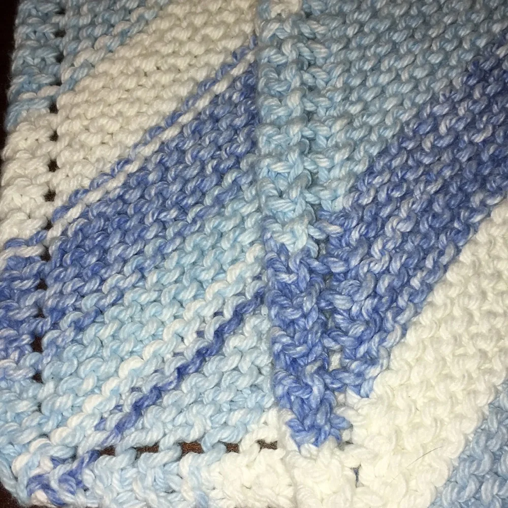 Handmade Organic Cotton Washcloth Duo